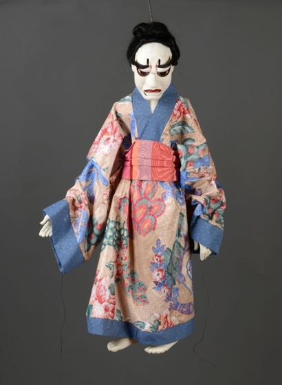 null MAROTTE THÉÂTRE BUNRAKU, JAPON Personnage: La Japonaise. 95 cm. Cou, bouche,...