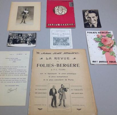 null Folies Bergères
et Moulin Rouge
Ensemble de programmes, courriers, photographies...
