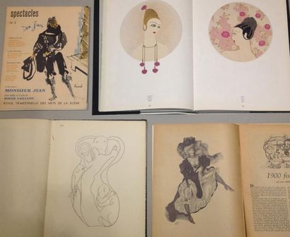 null Livres
Erté «Oeuvre graphique», 1987 + Romaire «70 dessins» + ensemble de revues...