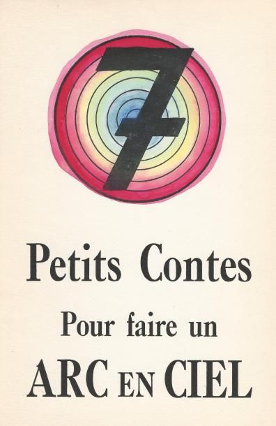 null SURRÉALISME: Livre d'artiste anonyme, intitulé "l'Arc en ciel". Collages, gouaches,...