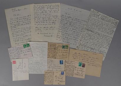 null 

HARTUNG (Hans), (1904-1989): Ensemble de correspondance, lettres, cartes postales...