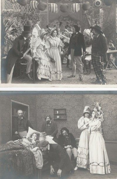 null Photographie Max Linder
Deux photographies vers 1911, Max et sa belle-mère.