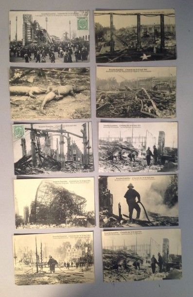 null Cartes postales anciennes
Dix cartes postales sur l'incendie des 14 et 15 août...