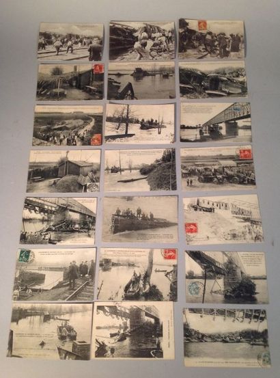 null Cartes postales anciennes
France, catastrophe.
Déraillement de trains.
21 cartes...