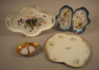 null Arts de la Table
Deux plats en porcelaine vers 1900 + plateau de présentation...