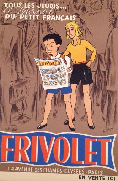 null Enfantina - BD Les aventures de Frivollet n°0 au n°18 de 1944 à 1947 + Couverture...