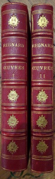 null REGNARD. Oeuvres de. In-8, dos doré en 2 volumes. 1876. Nombreuses gravures...