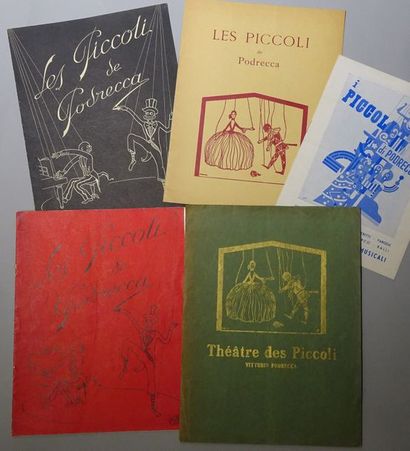 null TEATRO DEI PICCOLI . Vittorio Podreca. Rare programme pour la théâtre des Champs...
