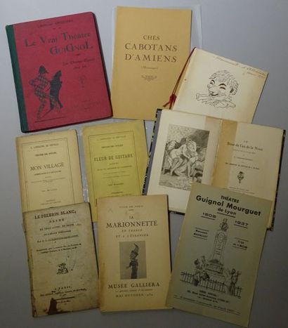 null Ensemble d’ouvrages rare sur les marionnettes. Chès Cabotans d’Amiens (historique)...