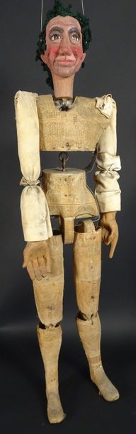 null MARIONNETTE A FILS, Italie , Parme, vers 1920. 90 cm.