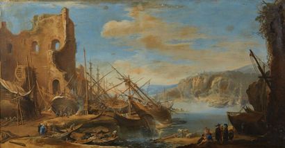 Ecole Italienne du XVIIIe siècle Marine
Oil on canvas.
H_73.5 cm W_132.5 cm
Repeat...