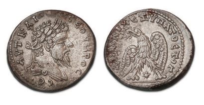  LOT DE 23 MONNAIES ROMAINES ET PROVINCIALES en billon et bronze dont 5 tétradrachmes...