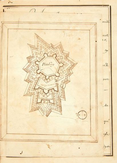 DUBRUEIL GIVRON. [MANUSCRIT]. Abrégé de toute (sic) sortes de fortifications. 1694....