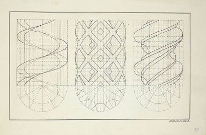 GRANACHER. [Projection et géométrie]. Granacher, vers 1900 (?) Album in-folio (423...