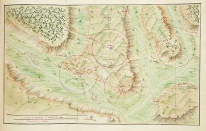 [AUMALE]. Géométrie pratique. France, vers 1760. In-4 (234 x 175 mm), manuscrit sur...