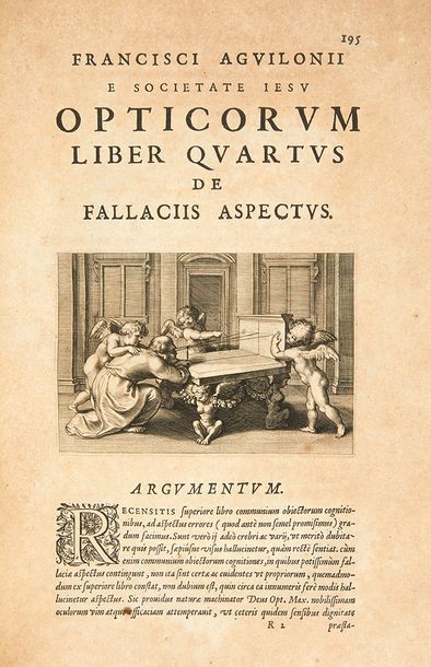 AGUILON, François d'. Opticorum libri sex Philosophis iuxta ac Mathematicis utiles....