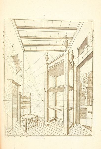 HONDIUS, Henricus Grondige Onderrichtinge in de Optica, ofte Perspective Konste,...