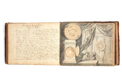 OESTEREICH, N.D. Horologiographie. [Manuscrit sur papier]. Lübeck [?] 1708. In-4...