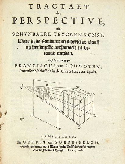 SCHOOTEN, Frans van Mathematische Oeffeningen, begrepen in vijf boecken... Waer by...