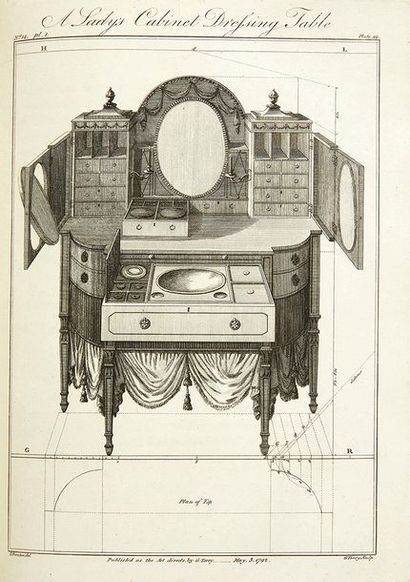 SHERATON, Thomas The Cabinet-Maker and Upholsterer's Drawing-Book. In four parts.
The...
