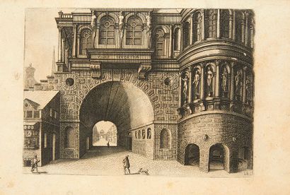 VREDEMAN DE VRIES, Jan [OEuvres de perspective]. Anvers, 1563-1601. Recueil de 3...