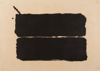 BRAM BOGART (1921-2012) 
Noir sur blanc, 1969
Estampe, n° 24/99
Signée, datée et...