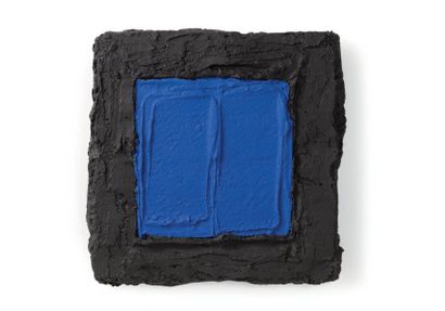 BRAM BOGART (1921-2012) 
Bleu-Noir, 1998
Technique mixte sur panneau Signée et datée...