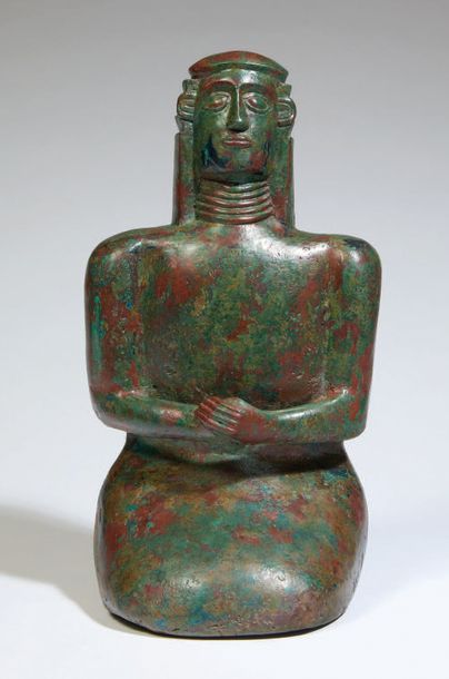 null EXCEPTIONNELLE ET GRANDE STATUETTE DE FEMME.
Asie occidentale, fin IIIe - début...