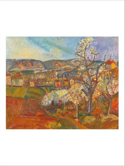 Pinchus KREMEGNE (1890-1981) Provençal landscape
Oil on canvas.
Signed lower left.

Oil...