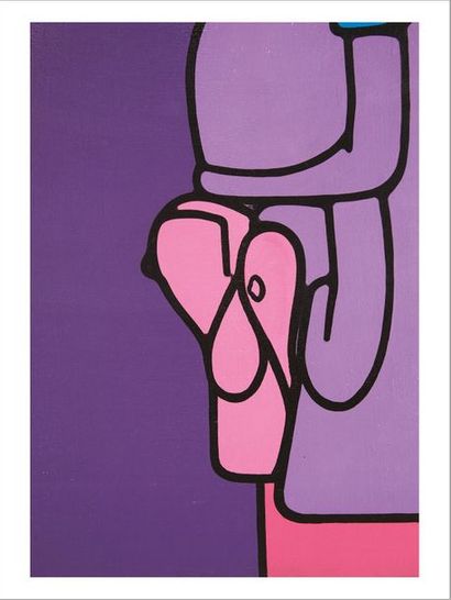 Valerio ADAMI (Né en 1935) 
Interno Suedese, 1970-1971
Acrylic on canvas.
Signed,...