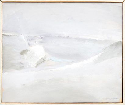 Denise ESTEBAN (1925-1986) Bateau, 1972
Huile sur papier marouflée sur toile.
Signée...