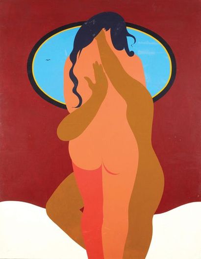 Emmanuel PROWELLER (1918-1981) Prélude, 1972
Acrylique sur toile.
Monogrammée en...