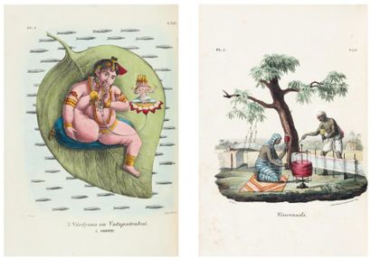 BURNOUF (Eugène) L'Inde française ou Collection de dessins lithographiés représentant...