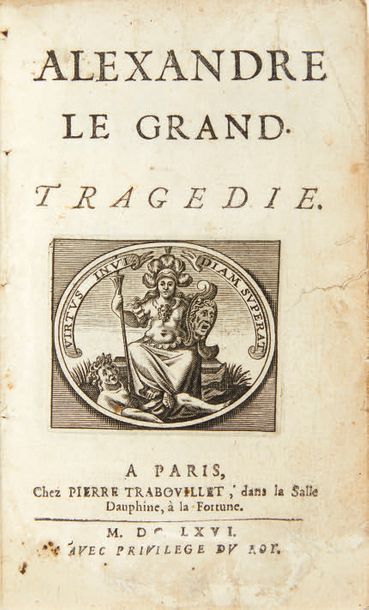 RACINE, Jean. Alexandre le Grand.