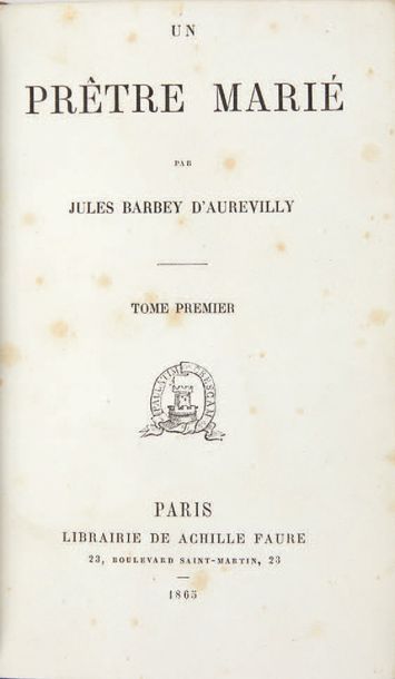 BARBEY D'AUREVILLY, Jules.
