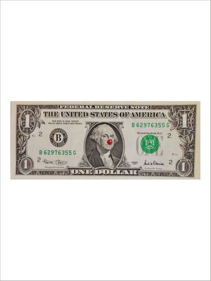 HANS PETER FELDMANN One dollar with red noise.
Painting on paper.
Painting on paper.
H_15.5...