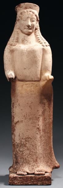 Néolithique & Antiquité classique Grande statuette représentant une déesse. Elle...