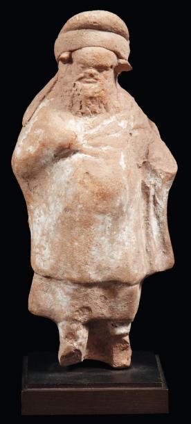 Néolithique & Antiquité classique Statuette représentant un Papposilène. Il est debout,...
