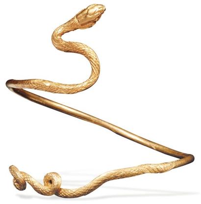 Néolithique & Antiquité classique Bracelet en forme de serpent. Il présente les extrémités...
