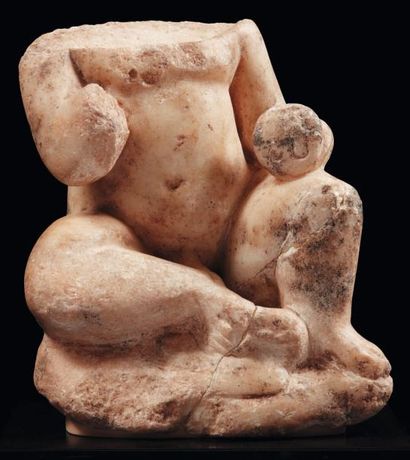 Néolithique & Antiquité classique Statuette acéphale représentant un jeune garçon...