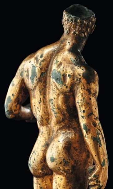 Néolithique & Antiquité classique Mercure de Bavay. Exceptionnelle statuette représentant...