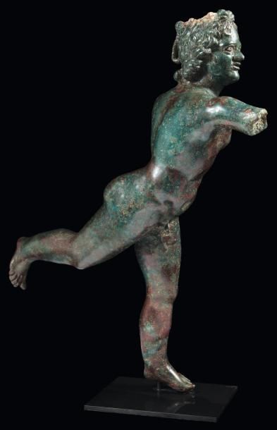 Néolithique & Antiquité classique Éros Lampidarius. Grande statuette représentant...