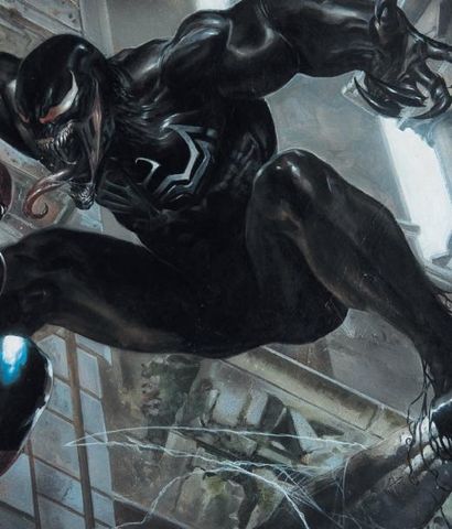 GABRIELE DELL'OTTO (1973) Spider Man, Venom, couverture pour l'exposition de Paris,...