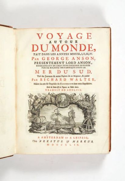 ANSON (George). Voyage autour du monde fait dans les années 1740, 1741, 1742, 1743,...