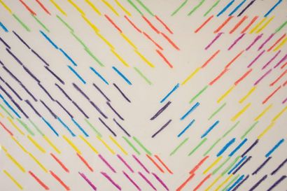 Michael Kidner (1917-2009) Sans titre, vers 1974
Crayon et patel sur papier.
H_59...