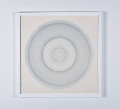Peter Sedgley (Né en 1930) Disc Mono, 1983
Acrylique et gouache sur carton. Signée,...