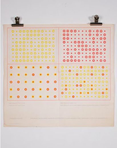Thorjorn Lausten (Né en1945) Dice Fields, 1975
Impression sur papier.
H_56 cm L_...