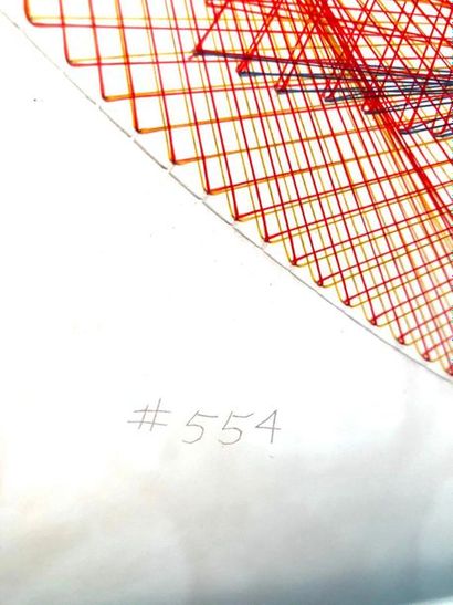 Sue Fuller (1914-2006)? #554, 1968
Construction de cordes dans de l’acrylique transparente. Signée,...