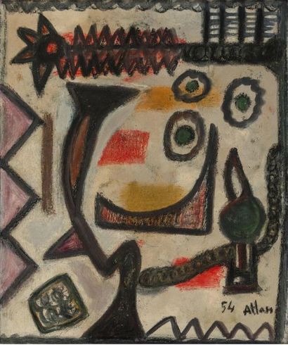 Jean-Michel Atlan (1913-1960) L’Egyptienne, 1954

Huille sur toile.

Signe?e et date?e...