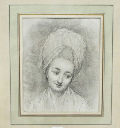 null Ecole Française du XVIIIe siècle - Portrait de femme - 

Dessin à la mine de...